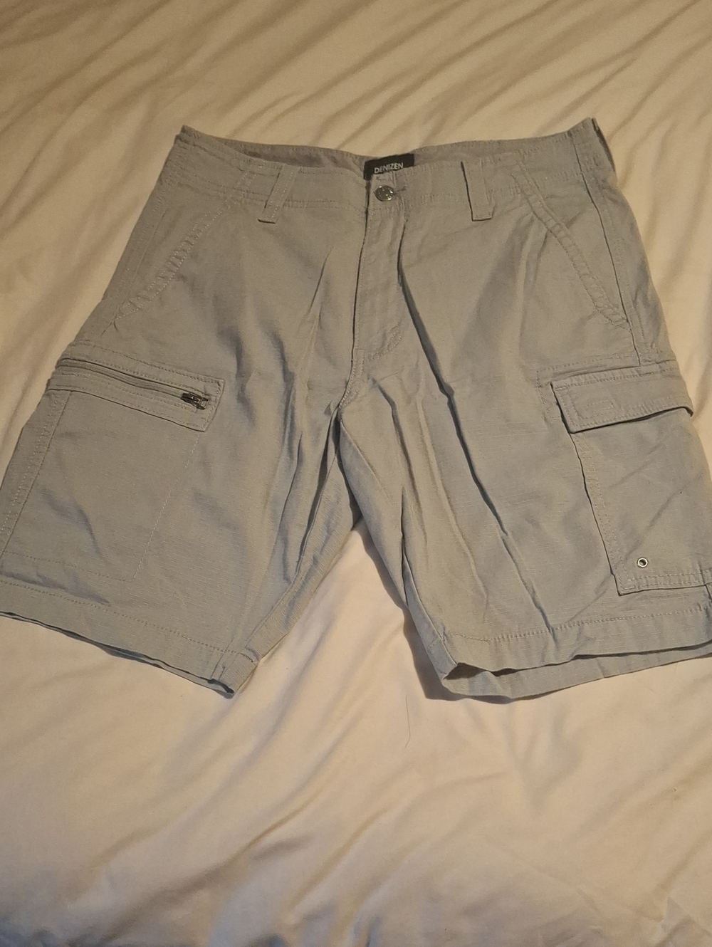 Mens Denizen From Levi's Gray Cargo Shorts